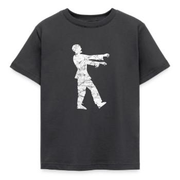 zombie - Kids' T-Shirt - dark grey - Front - AI Model Kid Female (0cm)