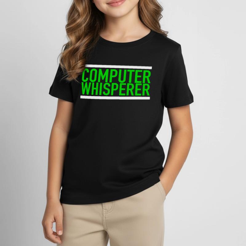 Computer Whisperer Tech Support IT Support IT Nerd Kinder T-Shirt
