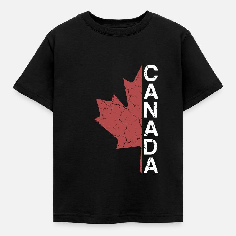 Feuille d'érable du canada | Canada, Canadiens, fête du Canada - T-shirt Enfant - noir