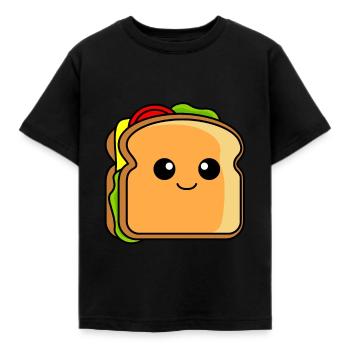 Sandwich Comic - Kinder T-Shirt - Schwarz - Vorne - AI Model Kid Female (0cm)