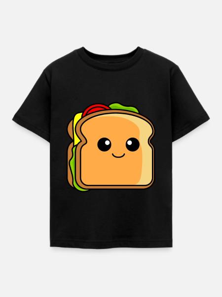 Sandwich Comic - Kinder T-Shirt - Schwarz