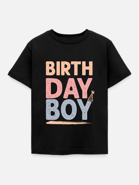 Birthday Boy - Kinder T-Shirt - Schwarz