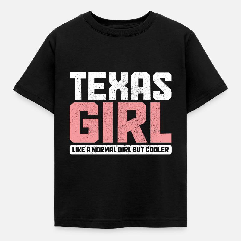 Texas - Kinder T-Shirt - Schwarz