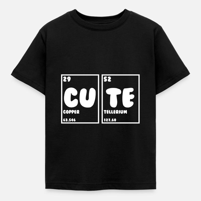 Mignon mignon chimie douce - T-shirt Enfant - noir