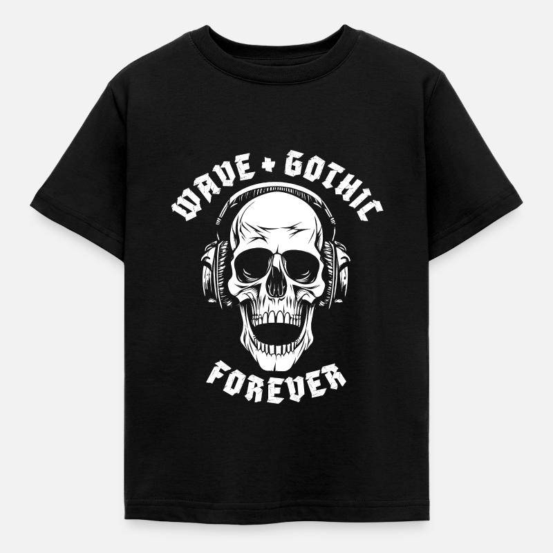 WAVE + GOTHIC FOREVER - Kids' T-Shirt - black