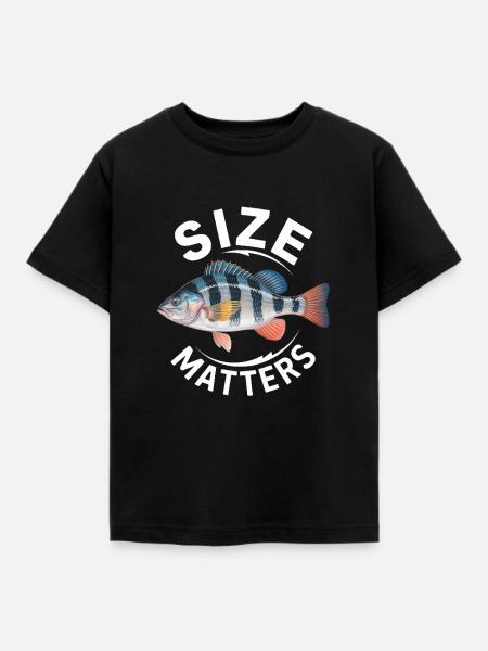 Size Matters - Kinder T-Shirt - Schwarz