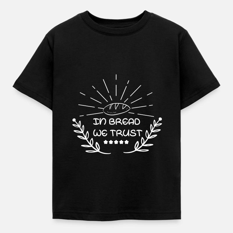 Bread baker baking rolls - Kids' T-Shirt - black