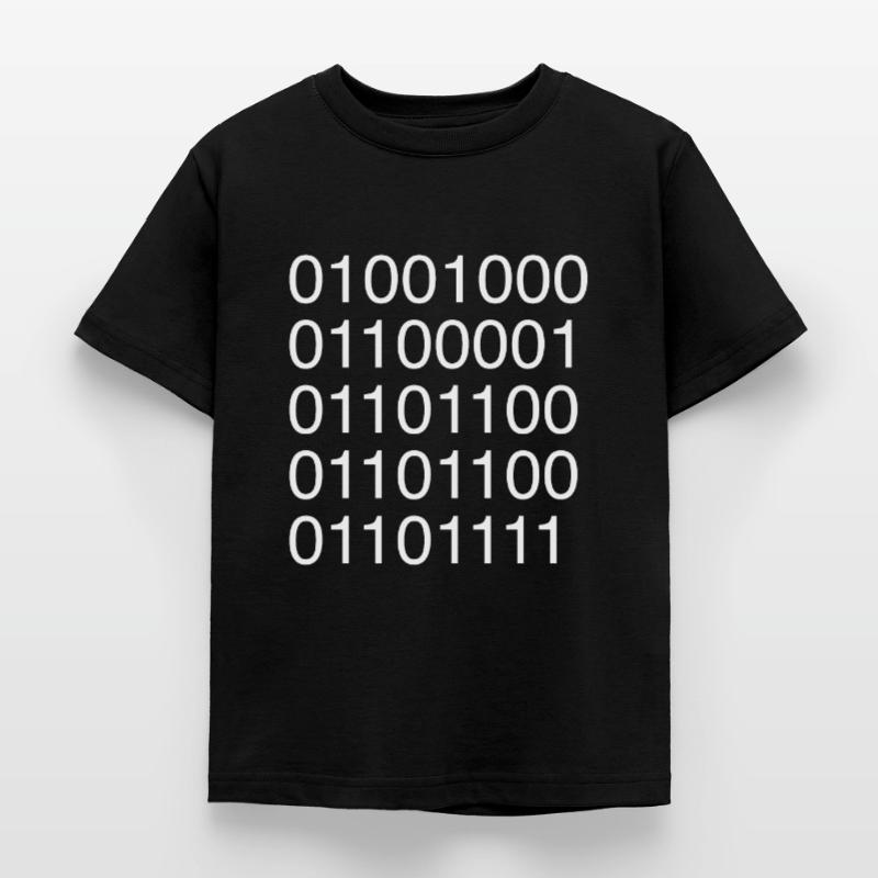 Computer scientist ASCII code binary Kids' T-Shirt
