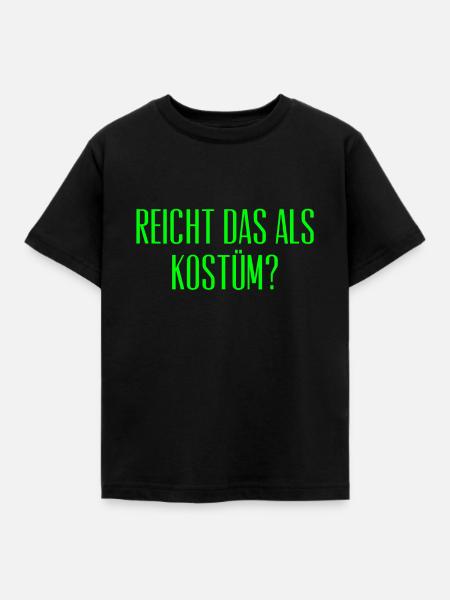 Kostüm - Kinder T-Shirt - Schwarz