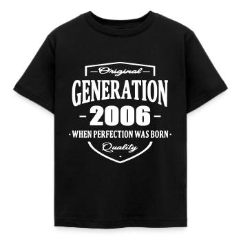 Generation 2006 - T-shirt Enfant - noir - Devant - AI Model Kid Female (0cm)