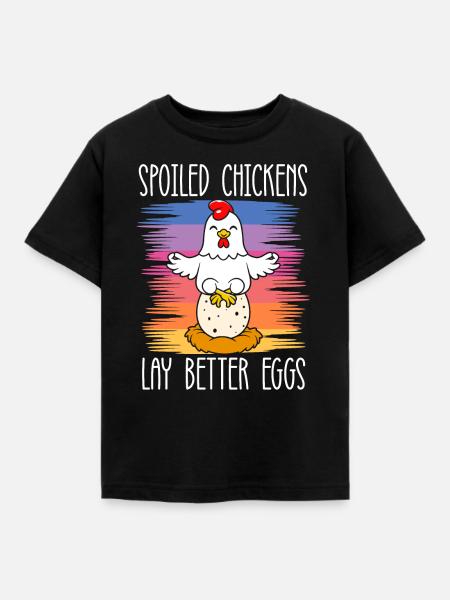 Hühnerzüchter Hühnerflüsterer Nutztier - Kinder T-Shirt - Schwarz