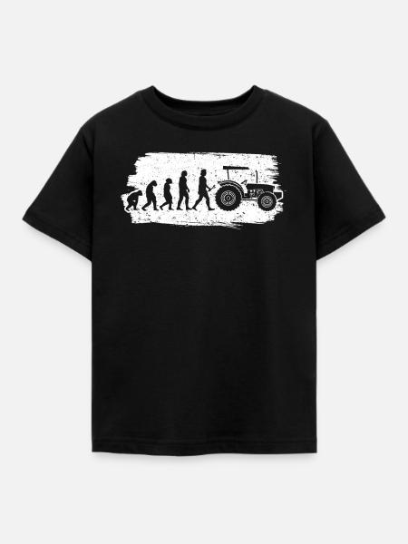 Traktormechaniker Ackerschlepper Reparatur Mechanisch - Kinder T-Shirt - Schwarz