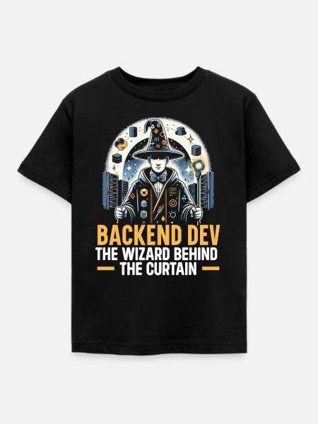 Backend-Entwickler Programmierung Softwareprogrammierer - Kinder T-Shirt - Schwarz