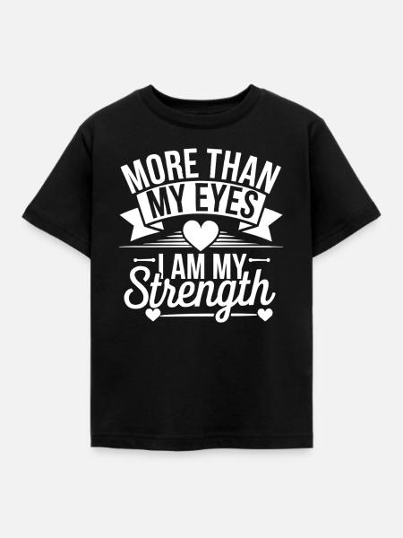 Blindheitsbewusstsein Sehbehinderte Blinde Menschen - Kinder T-Shirt - Schwarz