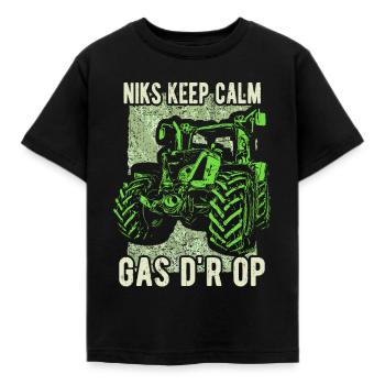 Rien ne reste calme gaz d'r sur - T-shirt Enfant - noir - Devant - AI Model Kid Female (0cm)
