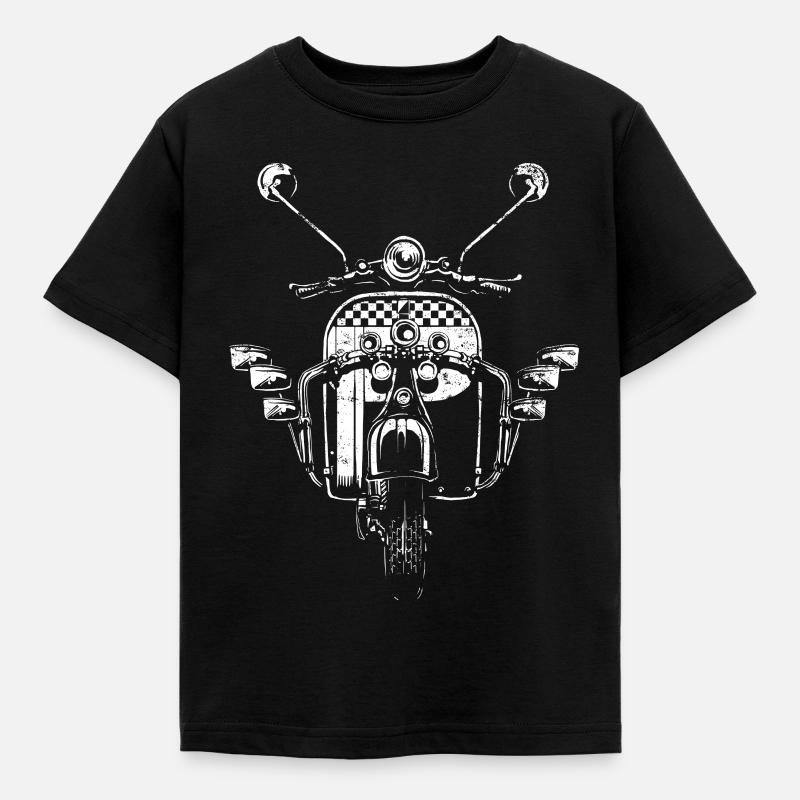 Scooter Roller Mod - Kids' T-Shirt - black