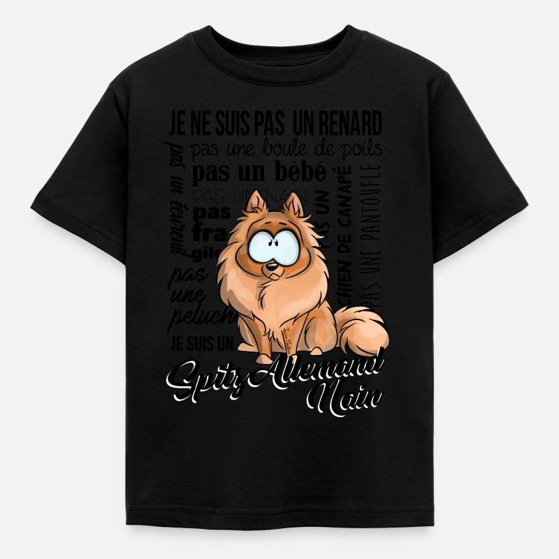 I'm German Spitz Black Dwarf - Kids' T-Shirt - black