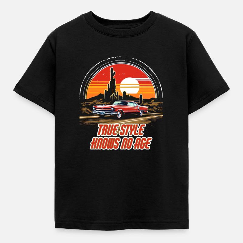 True style knows no age - Kinder T-Shirt - Schwarz