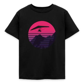 Drachenfliegen Hängegleiter Deltasegler - Kinder T-Shirt - Schwarz - Vorne - AI Model Kid Female (0cm)