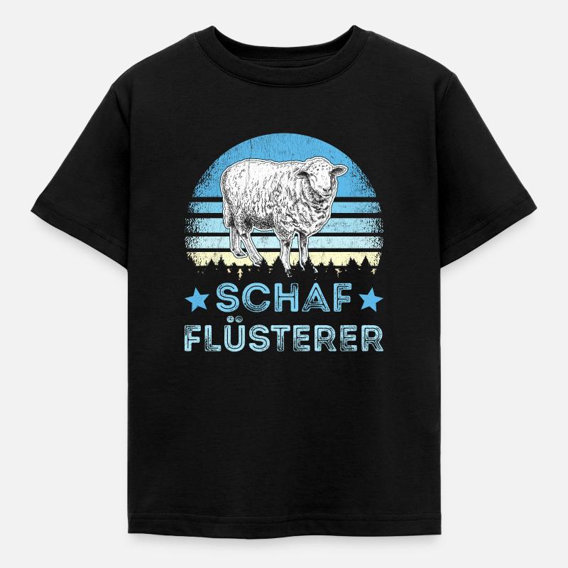 Sheep Sheep Whisperer Shepherd Shepherd Shepherd Gift - Kids' T-Shirt - black