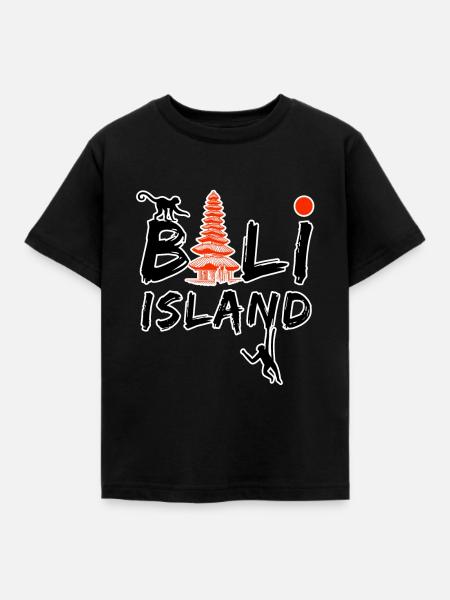 Bali Island - Kinder T-Shirt - Schwarz