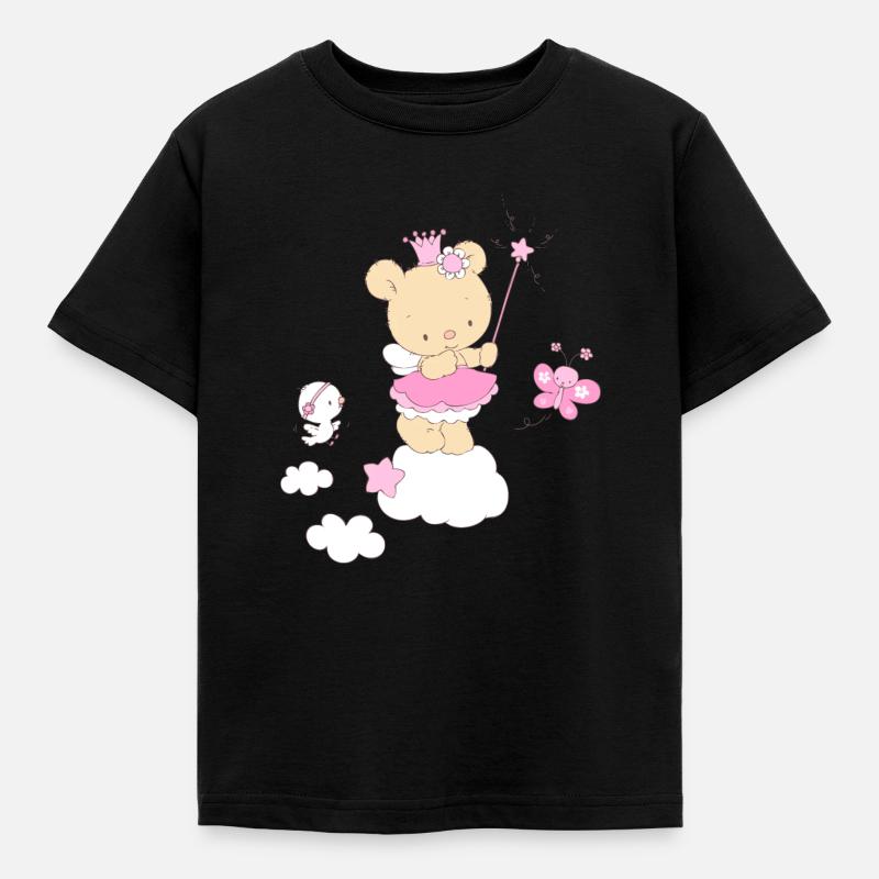 Magic Teddy Bear Princess - Lasten t-paita - musta