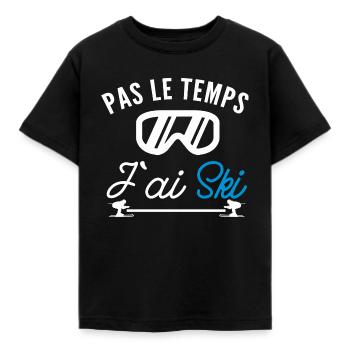 j ai ski / humour ski - T-shirt Enfant - noir - Devant - AI Model Kid Female (0cm)