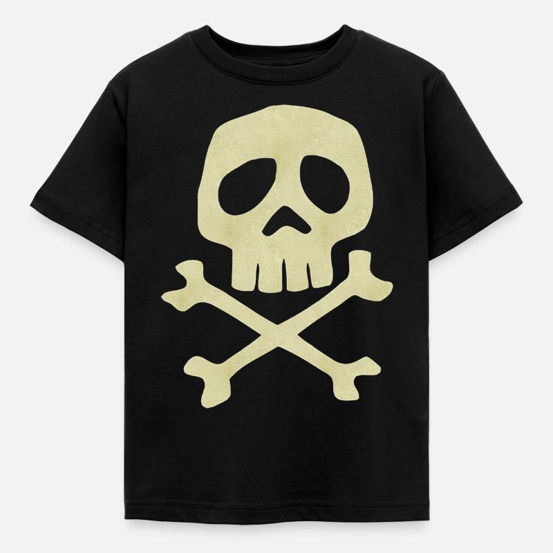 Style de Danzig Capitaine Harlock Skull Crossbones / Jo - T-shirt Enfant - noir