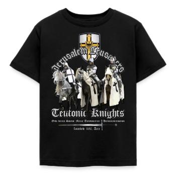 Teutonic knights - Holy Crusaders - T-shirt Enfant - noir - Devant - AI Model Kid Female (0cm)