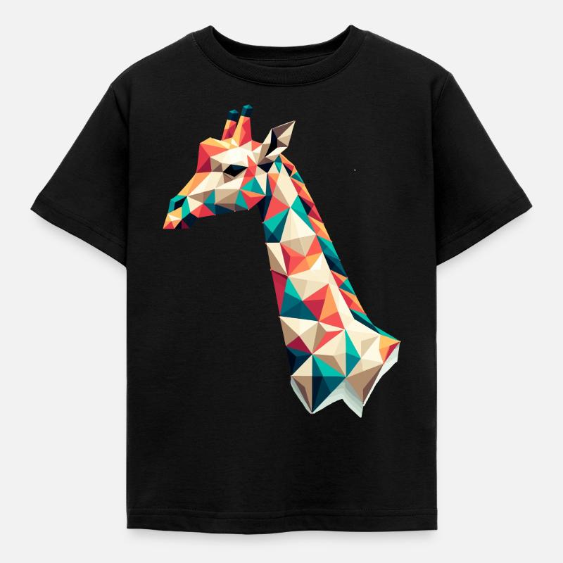 Giraffe // giraffe - Kids' T-Shirt - black