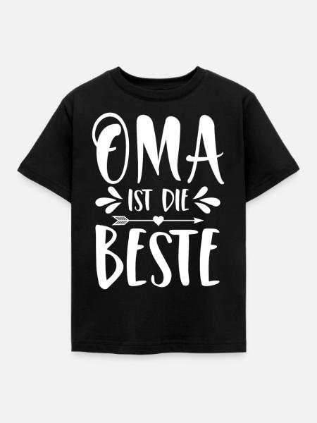 Oma ist die Beste - Kinder T-Shirt - Schwarz