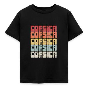Corse Corsu Corssica 2B Head De Maure Corsica - T-shirt Enfant - noir - Devant - AI Model Kid Female (0cm)