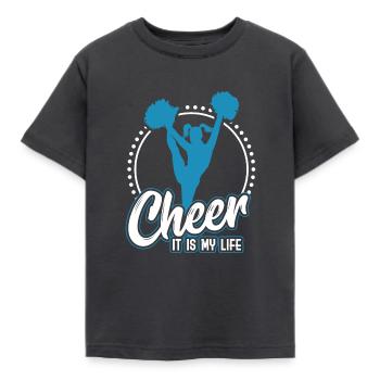 Cheerleading - Kids' T-Shirt - dark grey - Front - AI Model Kid Female (0cm)