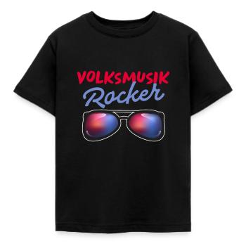 Musique folklorique Rocker Percussion Tshirt Dames Messieurs - T-shirt Enfant - noir - Devant - AI Model Kid Female (0cm)