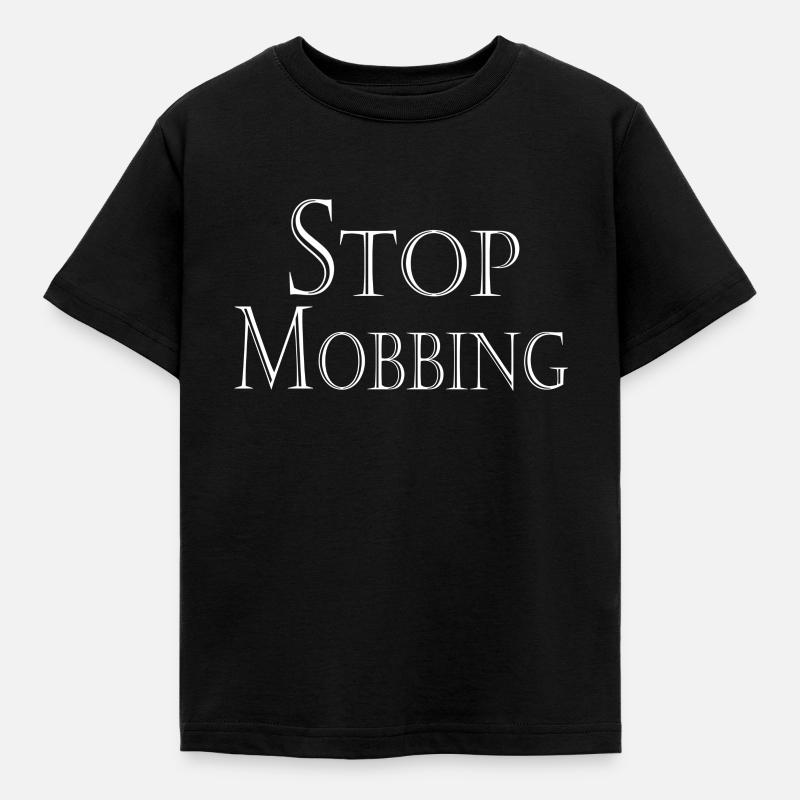 Stop harcèlement cyberharcèle - T-shirt Enfant - noir