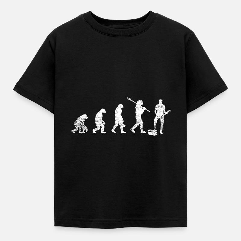 Evolution du plombier - T-shirt Enfant - noir