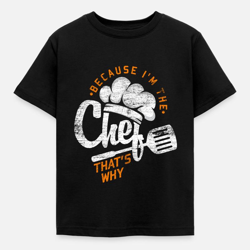 Chef Chef - Kids' T-Shirt - black