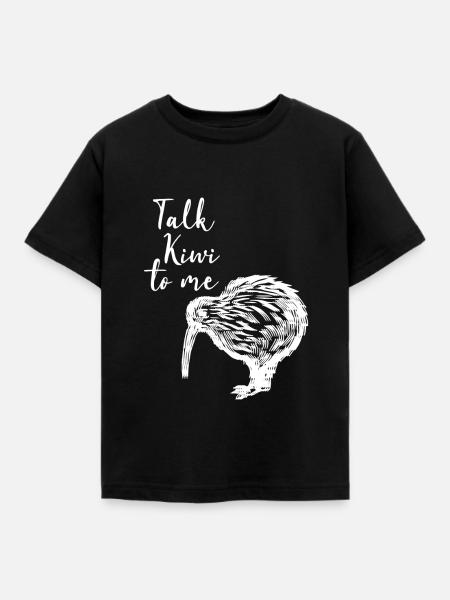Neuseeland Neuseeländer - Kinder T-Shirt - Schwarz
