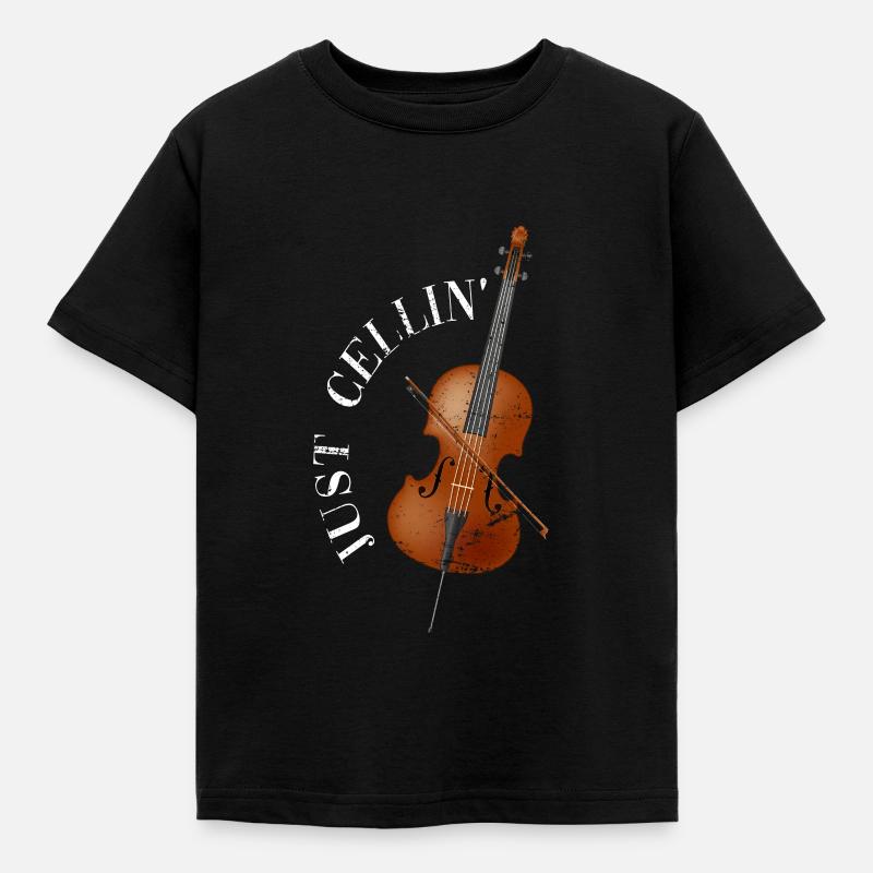 Violoncelle violoncelle - T-shirt Enfant - noir