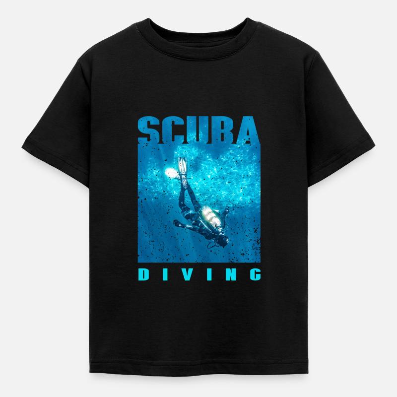 Tauchen Tauchen Tauchen - Kinder T-Shirt - Schwarz