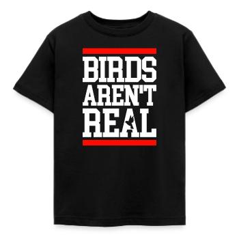 Birds aren't real Demonstration - Kinder T-Shirt - Schwarz - Vorne - AI Model Kid Female (0cm)