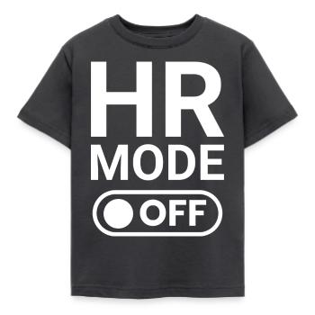HR-Modus AUS - Kinder T-Shirt - Dunkelgrau - Vorne - AI Model Kid Female (0cm)