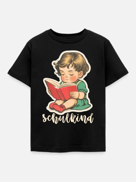 Schulkind, Erste Klasse - Kinder T-Shirt - Schwarz