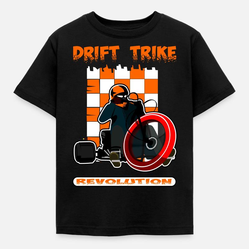 Drift Trike - Kids' T-Shirt - black