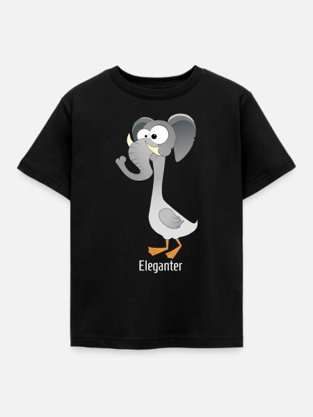 Eleganter, der - Kinder T-Shirt - Schwarz