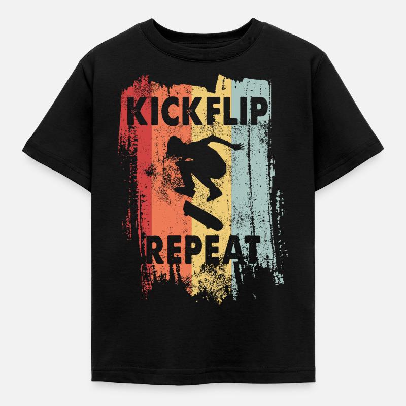 skateboard - T-shirt Enfant - noir
