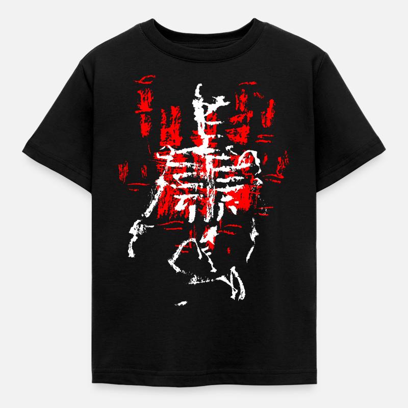 squelette - T-shirt Enfant - noir