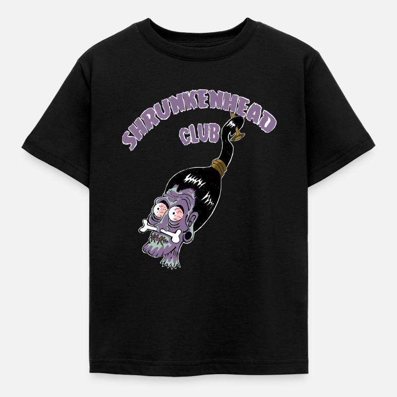 shrunken_head - T-shirt Enfant - noir