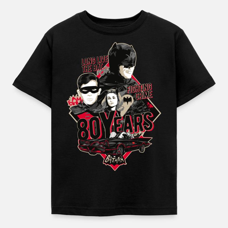 Batman 80 Ans - T-shirt Enfant - noir