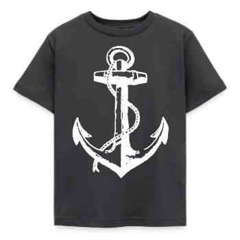 Chemise de marin US Navy - T-shirt Enfant - charbon - Devant - AI Model Kid Female (0cm)
